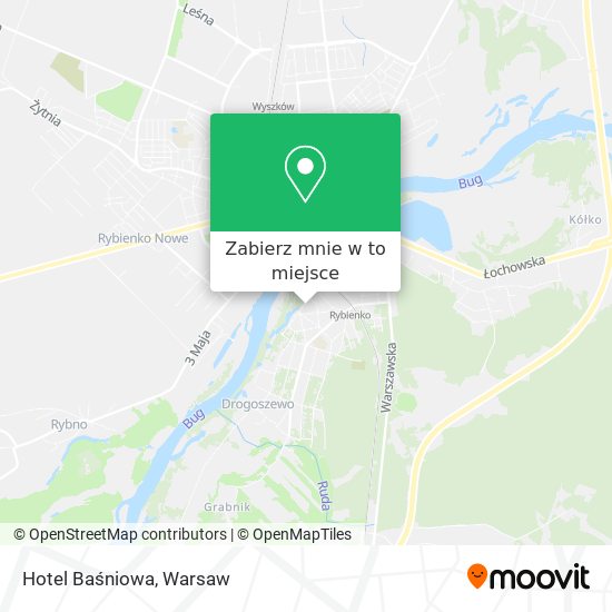 Mapa Hotel Baśniowa