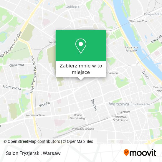 Mapa Salon Fryzjerski