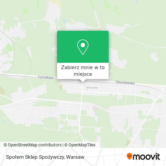 Mapa Społem Sklep Spożywczy