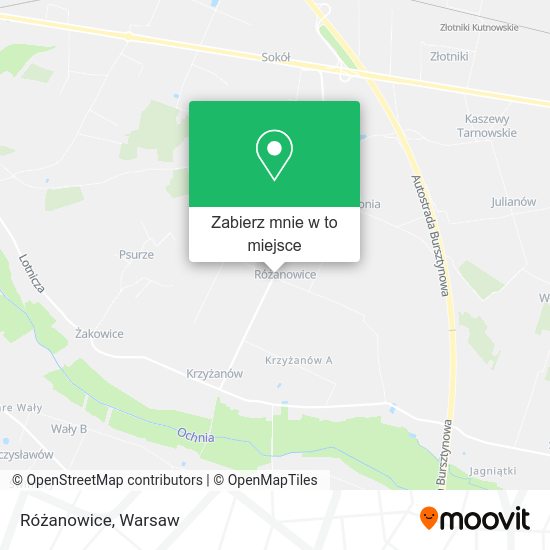 Mapa Różanowice