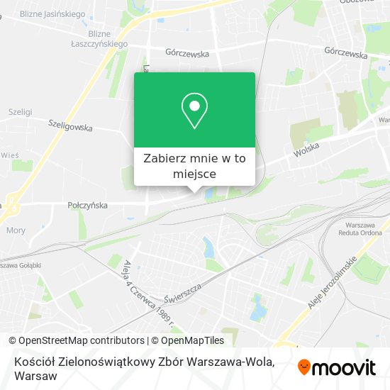 Mapa Kościół Zielonoświątkowy Zbór Warszawa-Wola