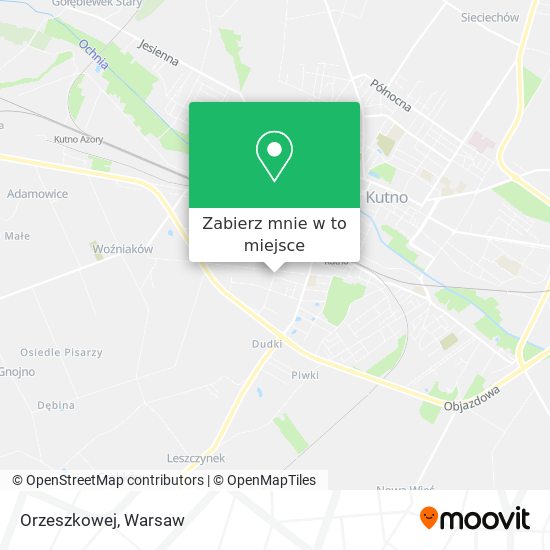 Mapa Orzeszkowej