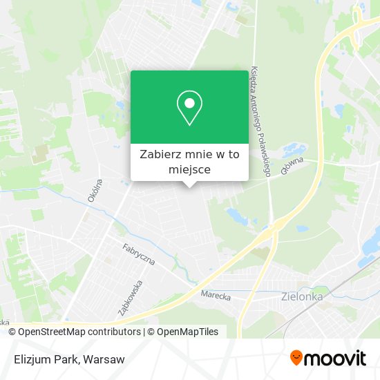 Mapa Elizjum Park