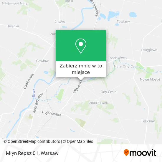 Mapa Młyn Repsz 01