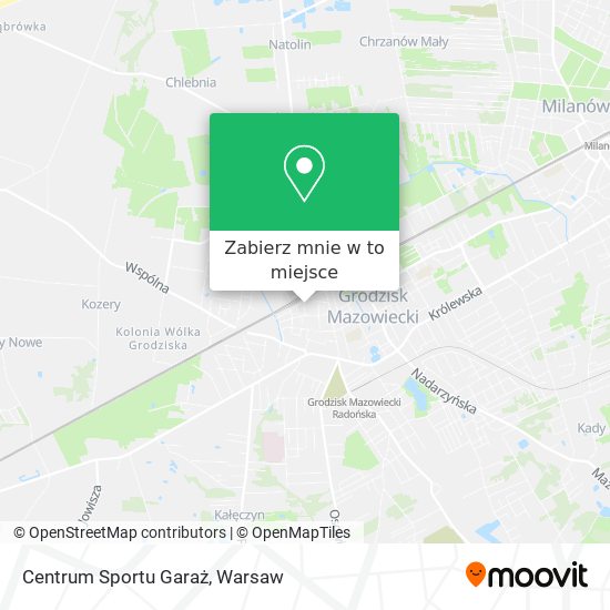 Mapa Centrum Sportu Garaż