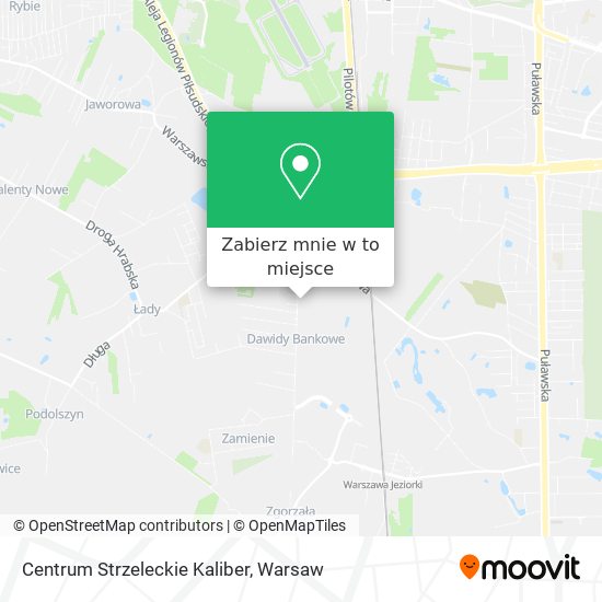 Mapa Centrum Strzeleckie Kaliber