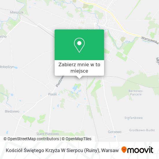 Mapa Kościół Świętego Krzyża W Sierpcu (Ruiny)