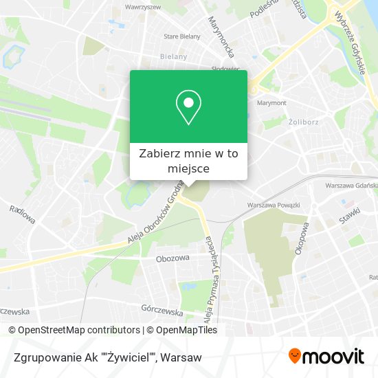 Mapa Zgrupowanie Ak ""Żywiciel""