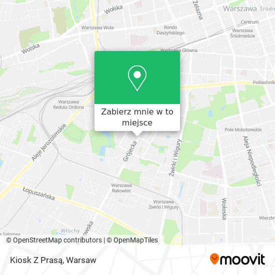 Mapa Kiosk Z Prasą