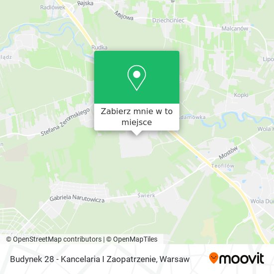 Mapa Budynek 28 - Kancelaria I Zaopatrzenie