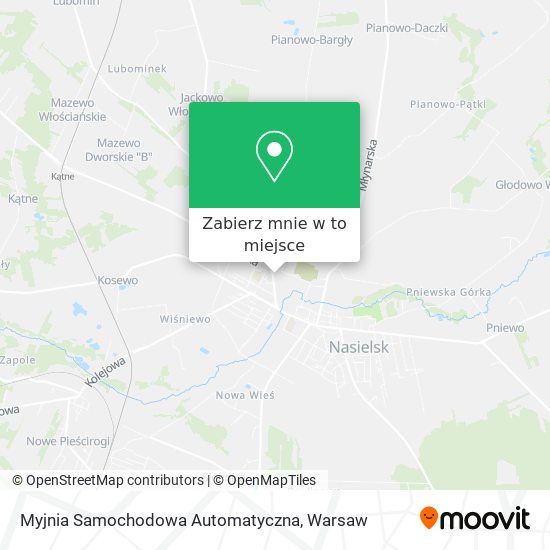 Mapa Myjnia Samochodowa Automatyczna