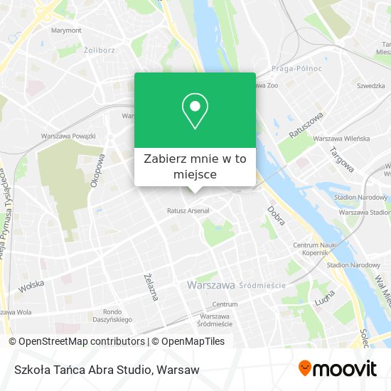 Mapa Szkoła Tańca Abra Studio