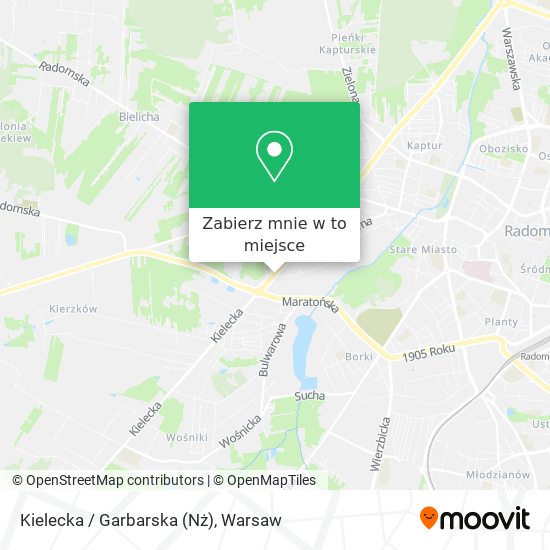 Mapa Kielecka / Garbarska (Nż)