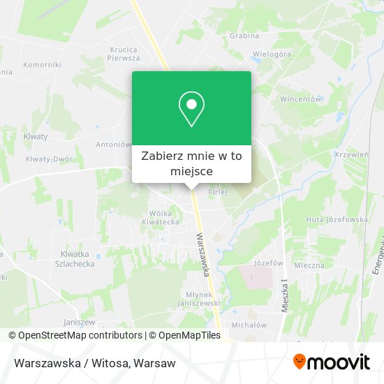 Mapa Warszawska / Witosa