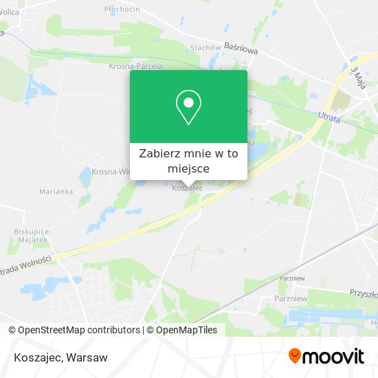 Mapa Koszajec