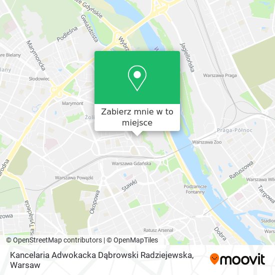 Mapa Kancelaria Adwokacka Dąbrowski Radziejewska