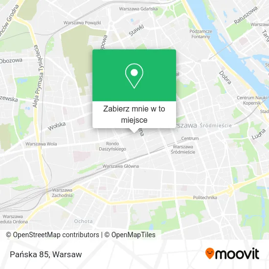 Mapa Pańska 85