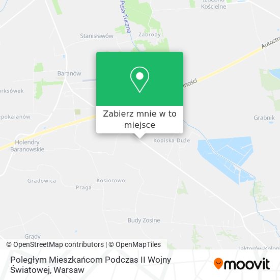 Mapa Poległym Mieszkańcom Podczas II Wojny Światowej