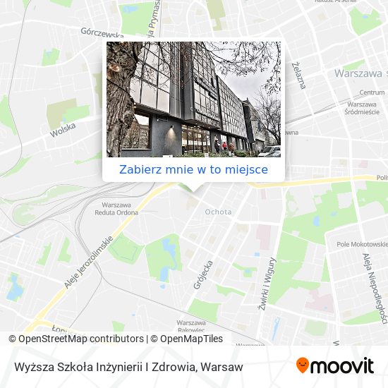 Mapa Wyższa Szkoła Inżynierii I Zdrowia