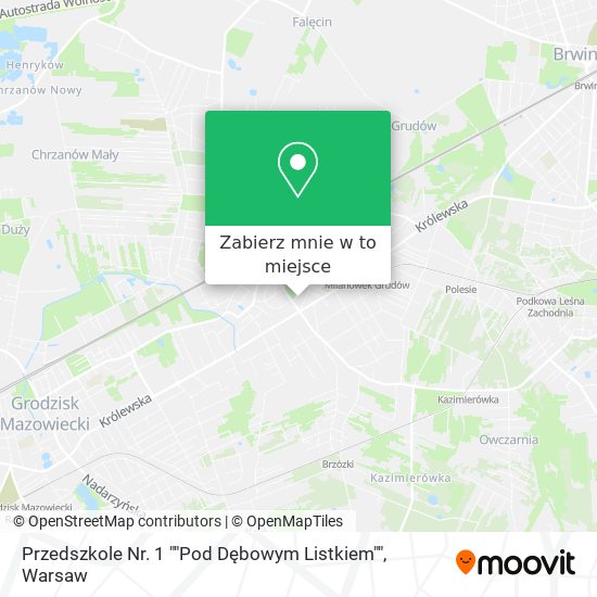 Mapa Przedszkole Nr. 1 ""Pod Dębowym Listkiem""