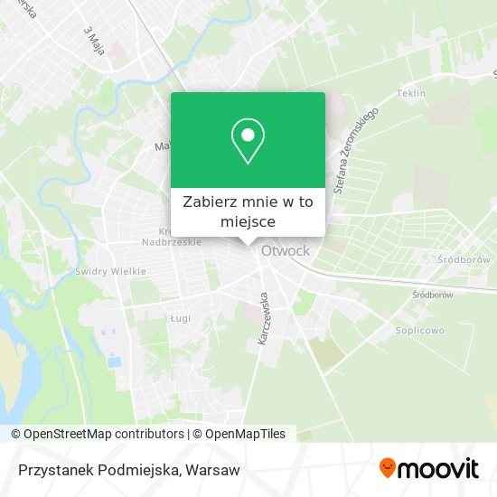 Mapa Przystanek Podmiejska