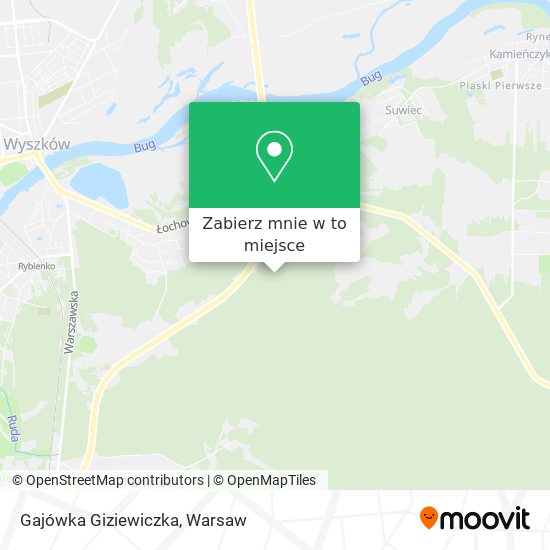 Mapa Gajówka Giziewiczka