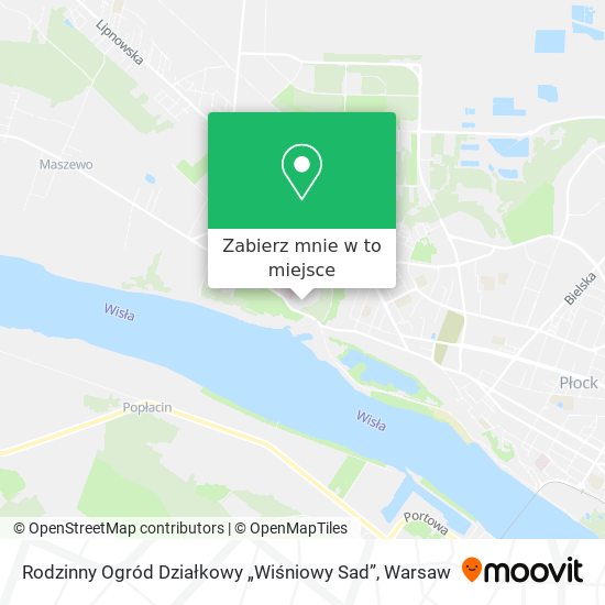 Mapa Rodzinny Ogród Działkowy „Wiśniowy Sad”