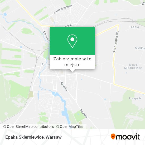 Mapa Epaka Skierniewice