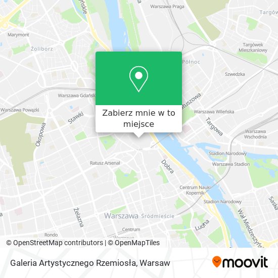 Mapa Galeria Artystycznego Rzemiosła