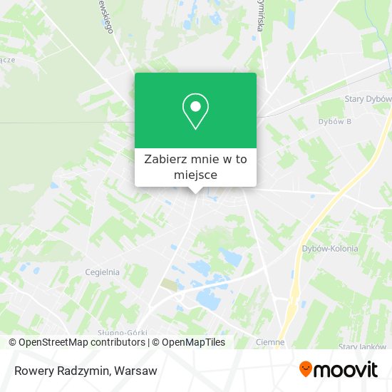 Mapa Rowery Radzymin