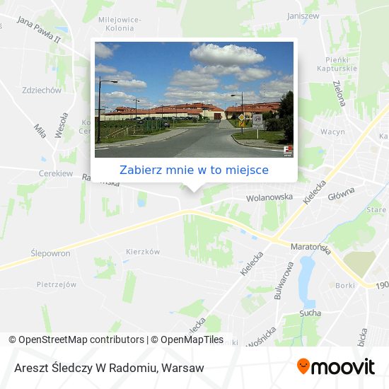 Mapa Areszt Śledczy W Radomiu