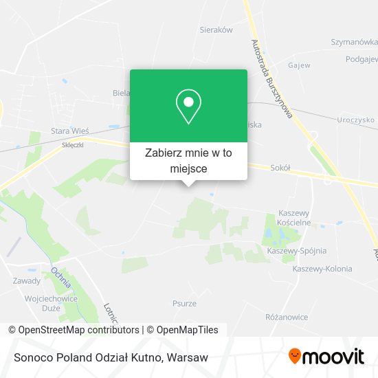 Mapa Sonoco Poland Odział Kutno