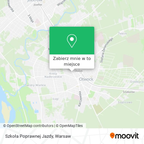 Mapa Szkoła Poprawnej Jazdy