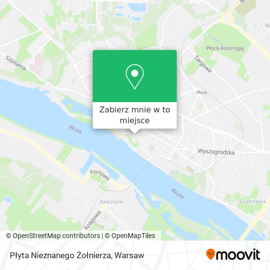 Mapa Płyta Nieznanego Żołnierza