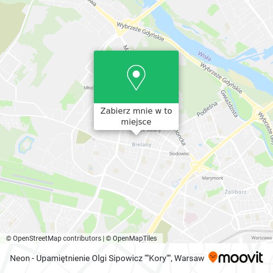 Mapa Neon - Upamiętnienie Olgi Sipowicz ""Kory""