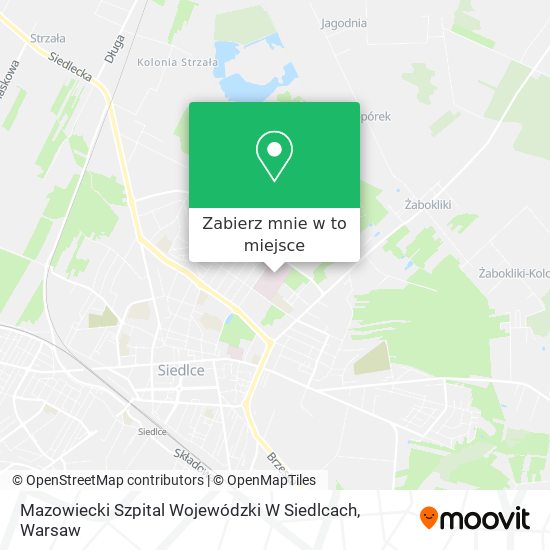 Mapa Mazowiecki Szpital Wojewódzki W Siedlcach