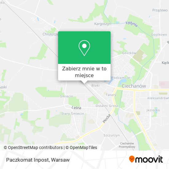 Mapa Paczkomat Inpost