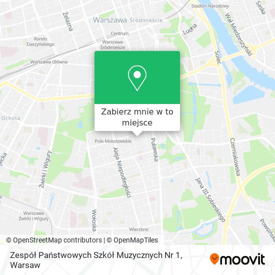 Mapa Zespół Państwowych Szkół Muzycznych Nr 1