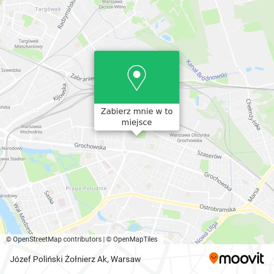 Mapa Józef Poliński Żołnierz Ak