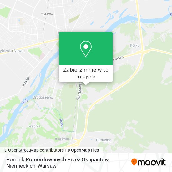 Mapa Pomnik Pomordowanych Przez Okupantów Niemieckich