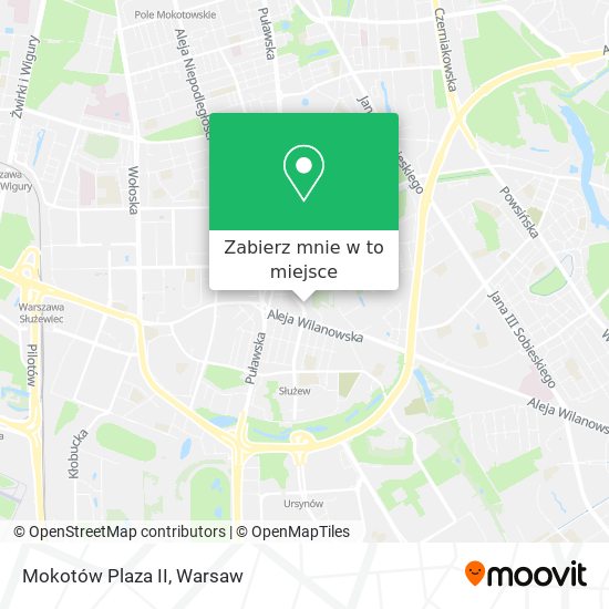 Mapa Mokotów Plaza II