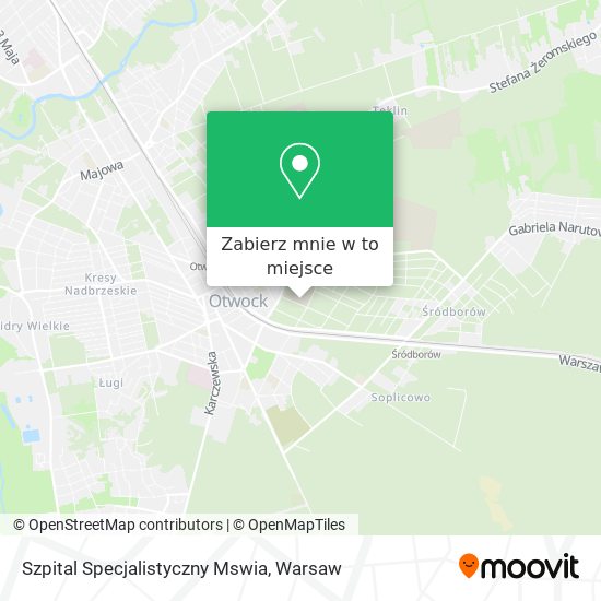 Mapa Szpital Specjalistyczny Mswia