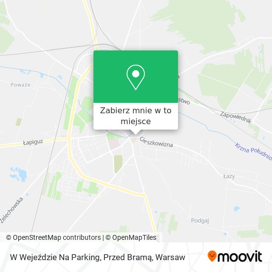 Mapa W Wejeździe Na Parking, Przed Bramą