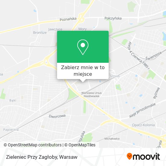 Mapa Zieleniec Przy Zagłoby