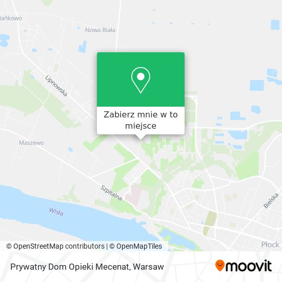 Mapa Prywatny Dom Opieki Mecenat