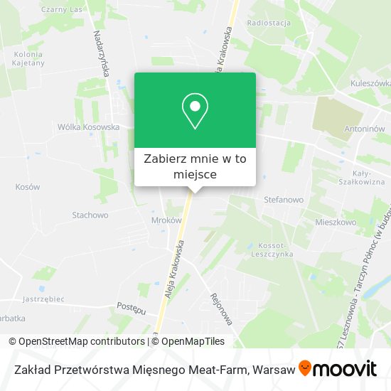 Mapa Zakład Przetwórstwa Mięsnego Meat-Farm