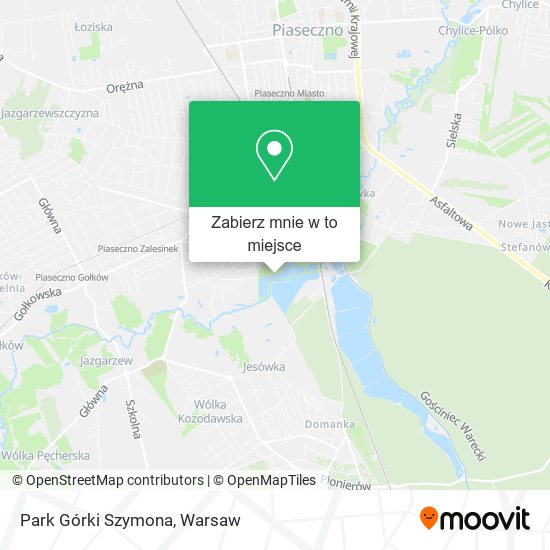 Mapa Park Górki Szymona