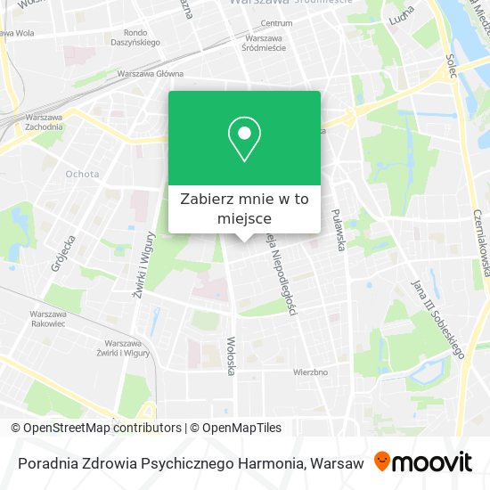 Mapa Poradnia Zdrowia Psychicznego Harmonia