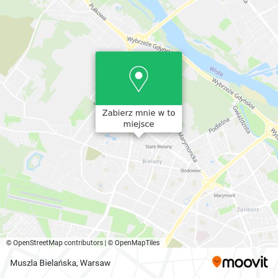 Mapa Muszla Bielańska