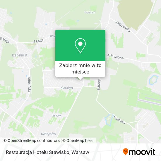 Mapa Restauracja Hotelu Stawisko